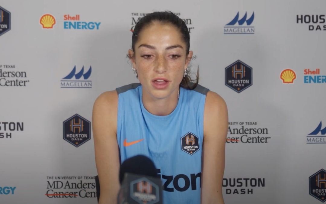 Houston Dash attacker Ryan Gareis speaks on her career with the Houston Dash so far